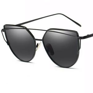 Black Mirrored Sunglasses